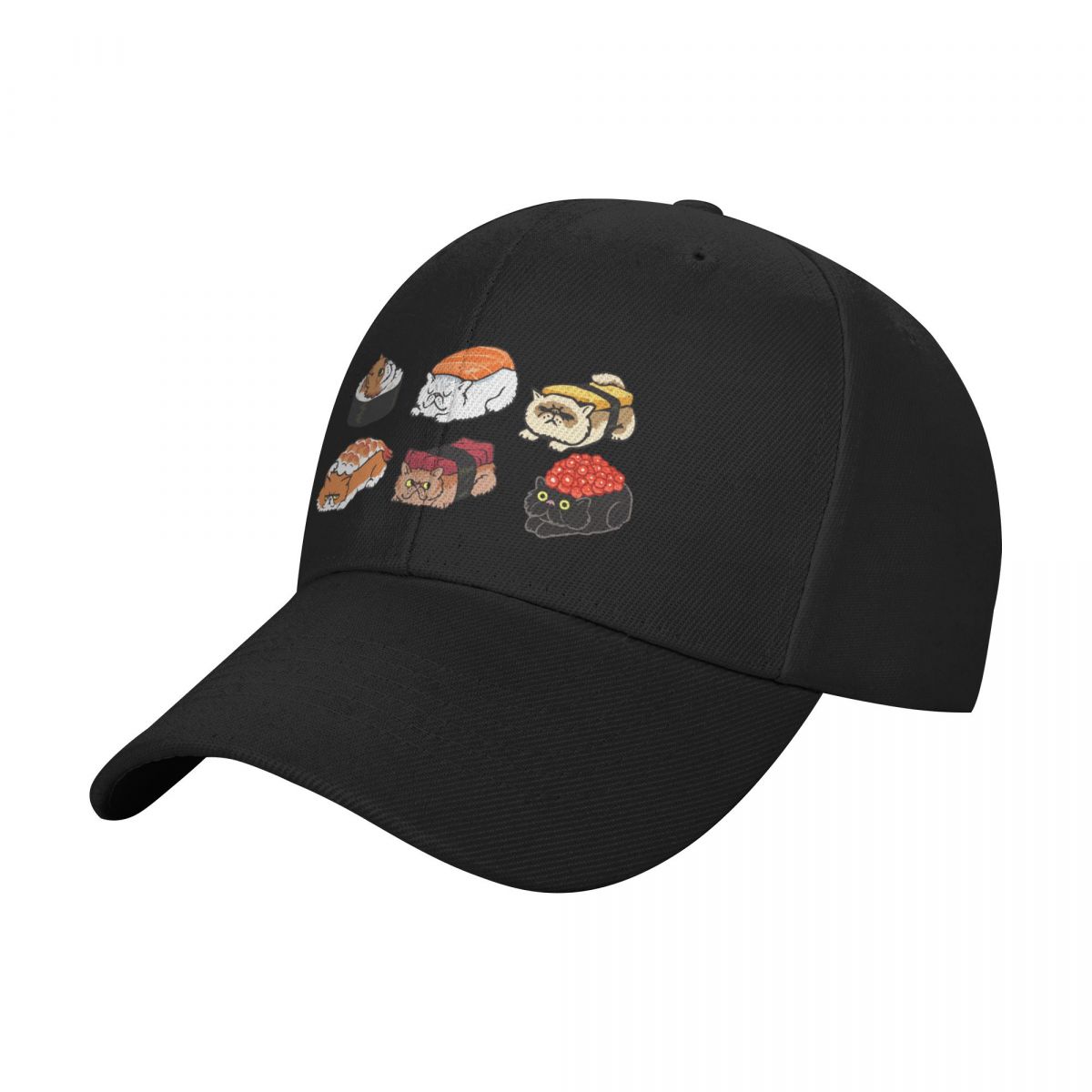 Cap Streetwear Brand - 스시 페르시안 고양이 야구 모자 비치