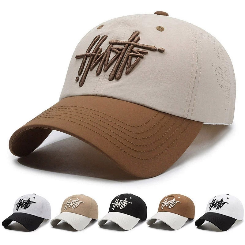 스트리트웨어 빠른 건조 삼차원 문자 자수 야구 모자 여 - Cap Streetwear Brand 리뷰 및 가격