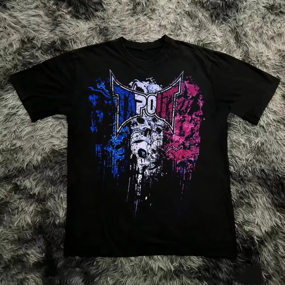 빈티지 파이트 클래식 로고 MMA 브랜드 그래픽 티셔츠 - Streetwear Brands Logo 리뷰 및 가격