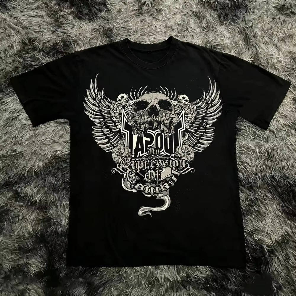 빈티지 파이트 클래식 로고 MMA 브랜드 그래픽 티셔츠 - Streetwear Brands Logo 리뷰 및 가격